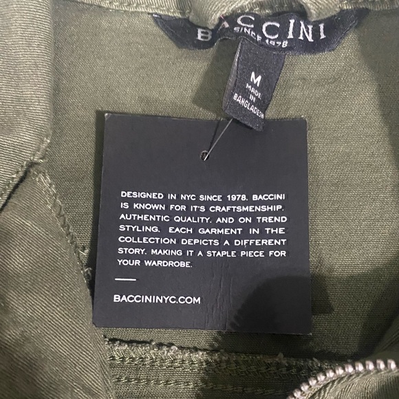 Baccini Fleet Army Green Utility Jacket Size Medium. NWT - Picture 7 of 11